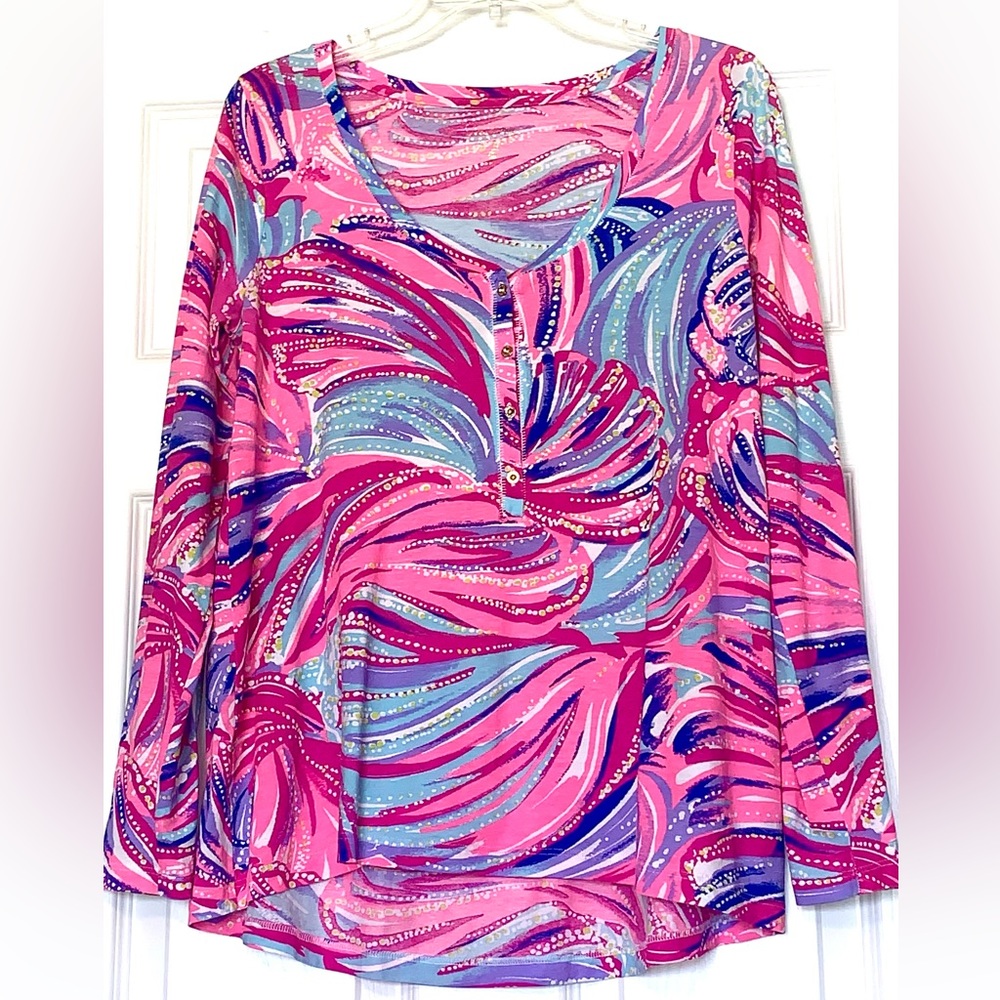 Bright Lilly Pulitzer Blouse
